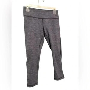 Zella Blue Gray Spacedye Cropped Leggings Size Small